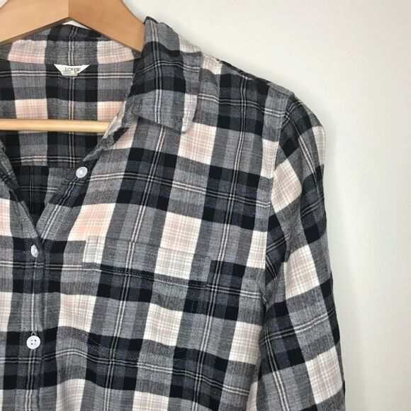 J. Crew Sz XS Plaid Button Up Shirt - Picture 1 of 5